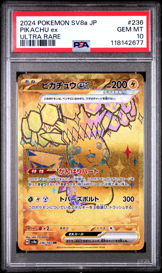 PSA 10 Pikachu Ex #236  Super Electric